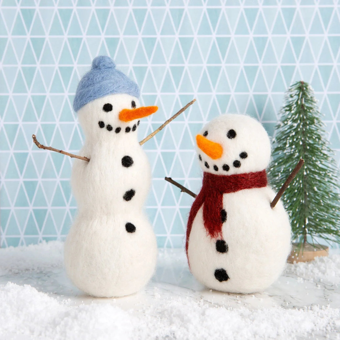 Max and Mr. Black Sheep store Felted Wool Snowman 11