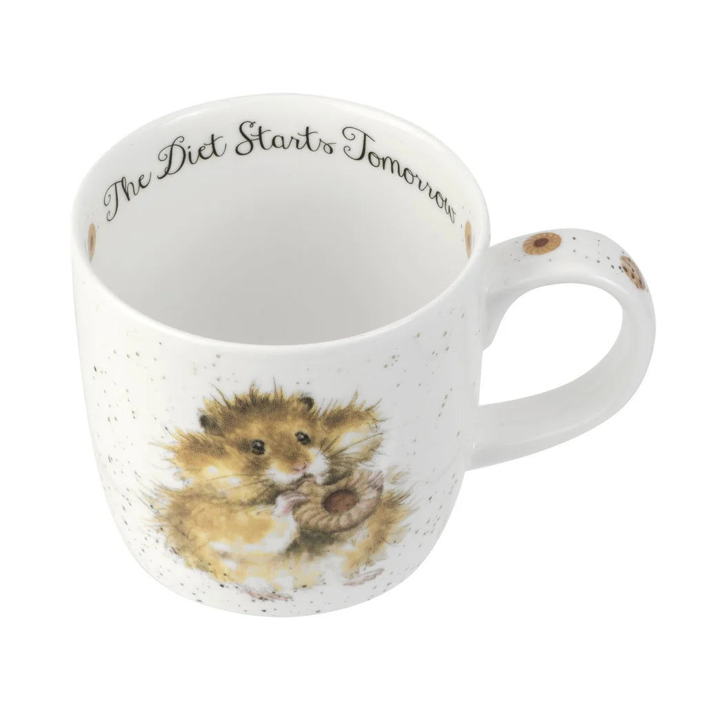 "The Diet Starts Tomorrow" Small Bone China Mug