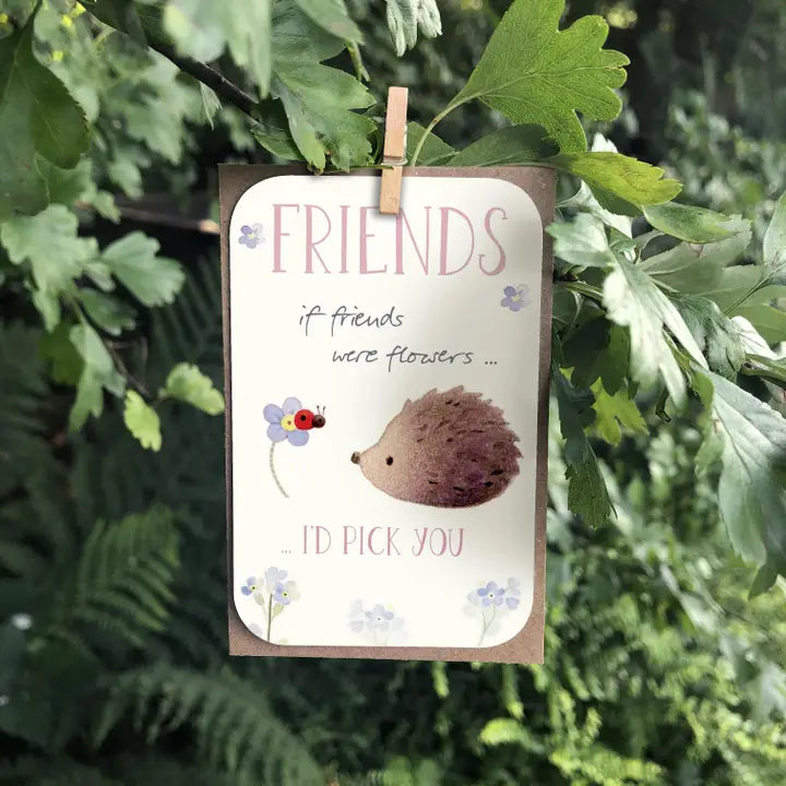 "Friends- I'd Pick You"  Keepsake Card