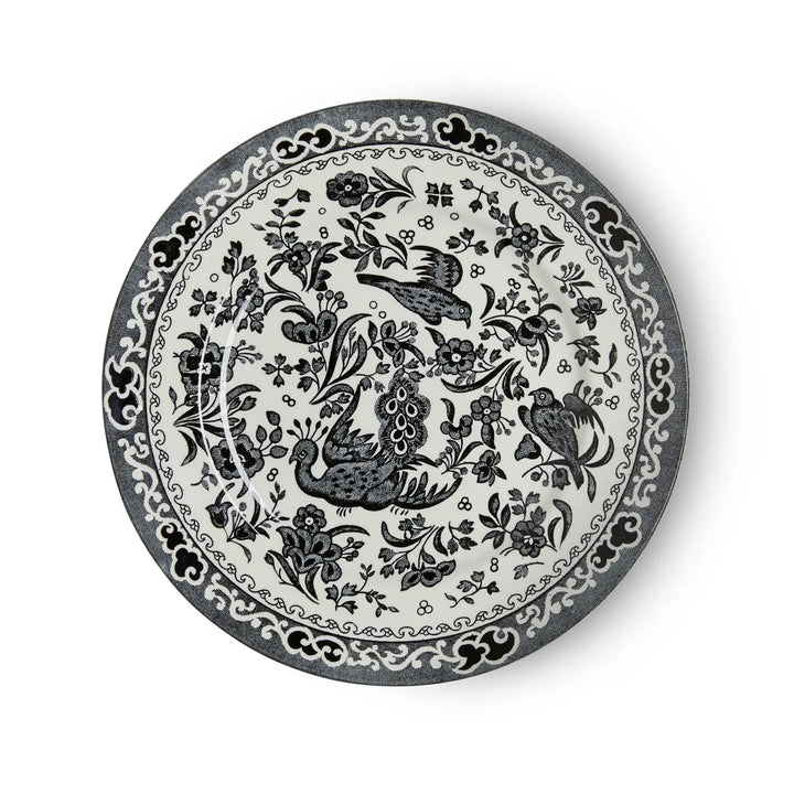 Black Regal Peacock Plate 7 in