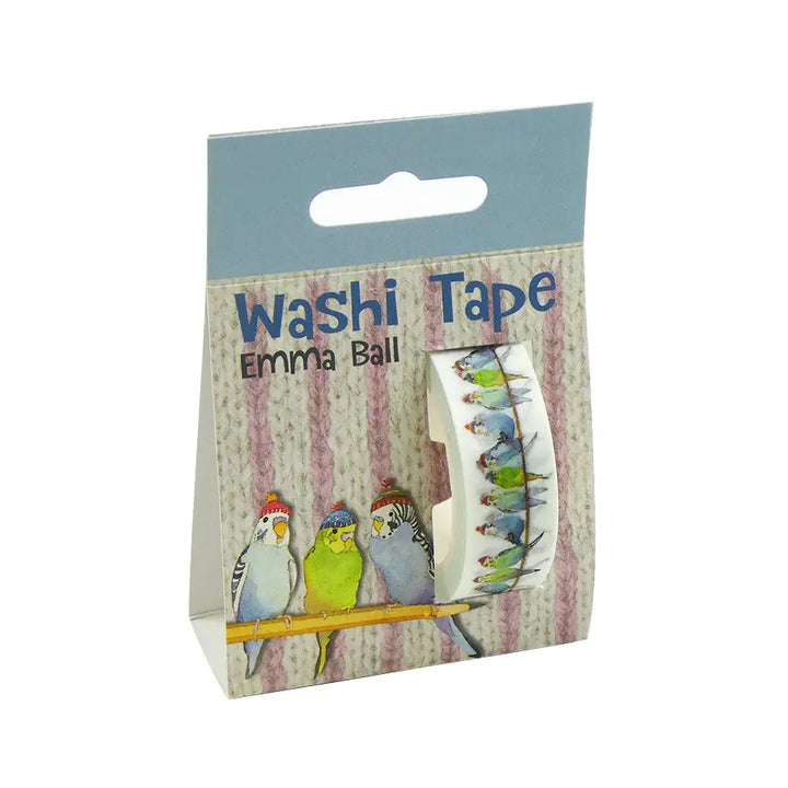 Budgies in Beanies 15mm Washi Tape