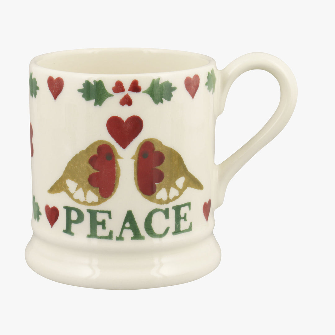 Emma Bridgewater Christmas Joy Set of 2 Half Pint Mugs Boxed