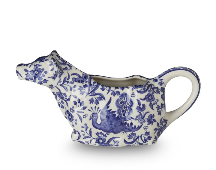 Blue Regal Peacock Cow Creamer Boxed