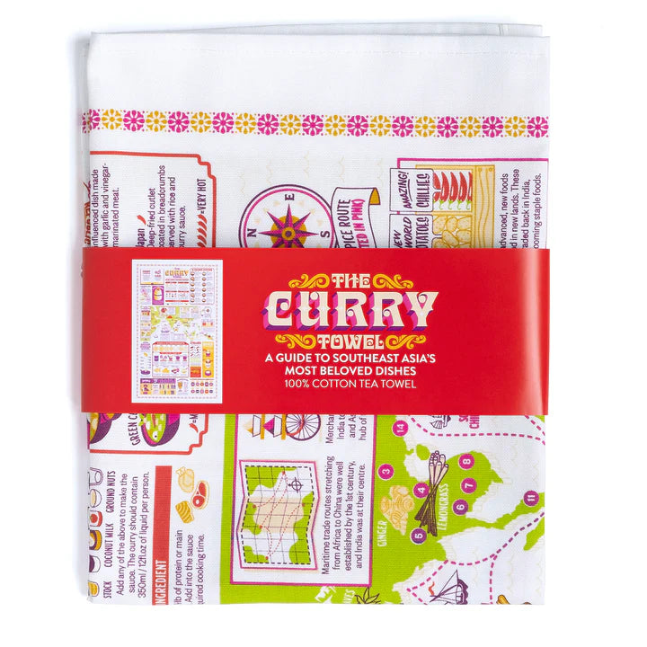 The Curry Tea Towel by Stuart Gardiner