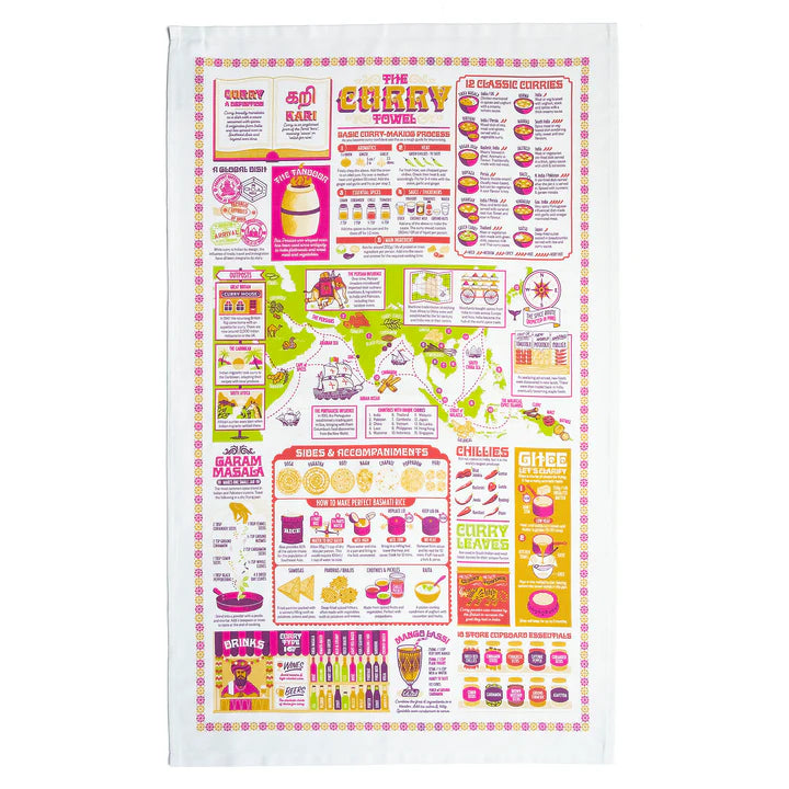 The Curry Tea Towel by Stuart Gardiner