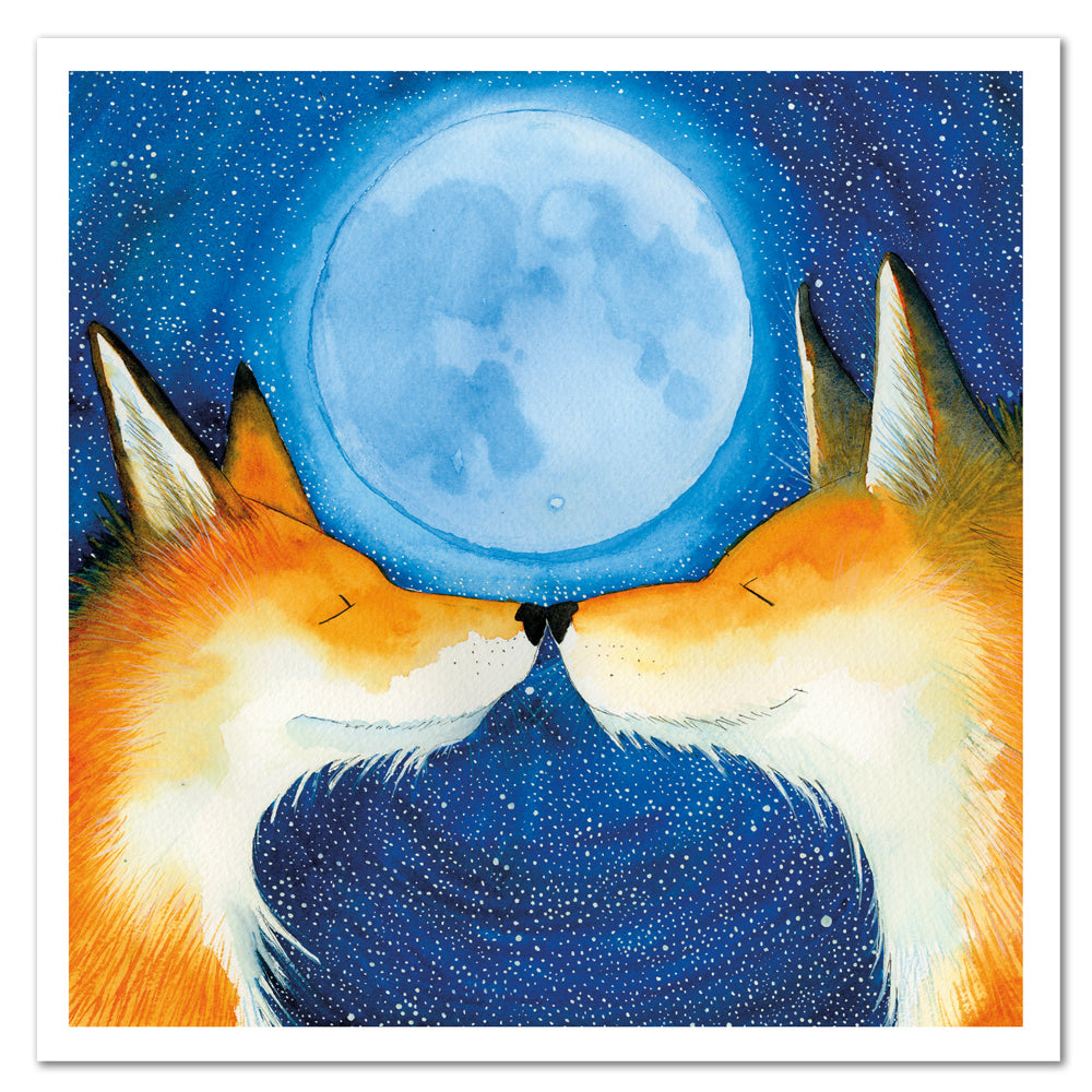 Blue Moon Greetings Card