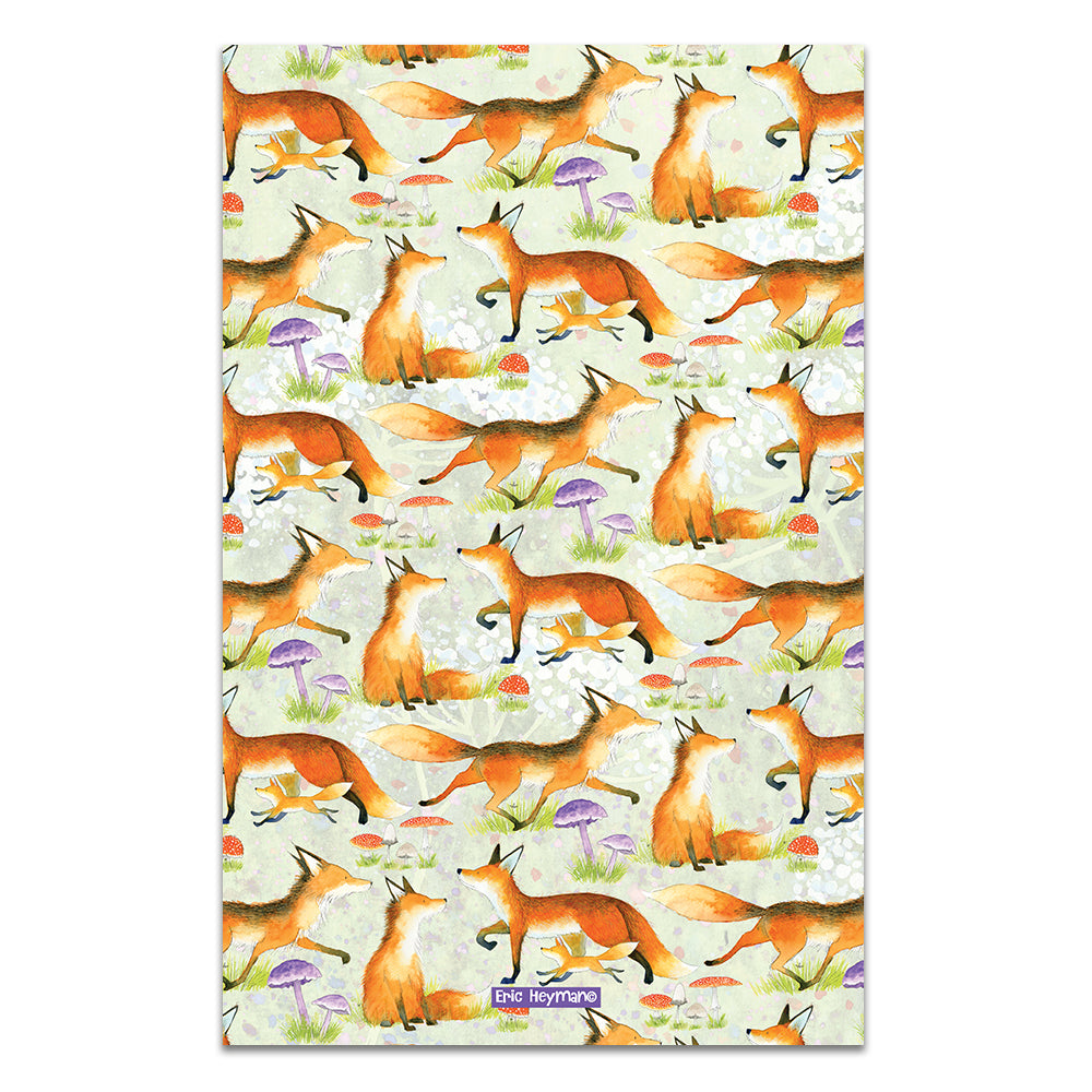 Foxes Tea Towel