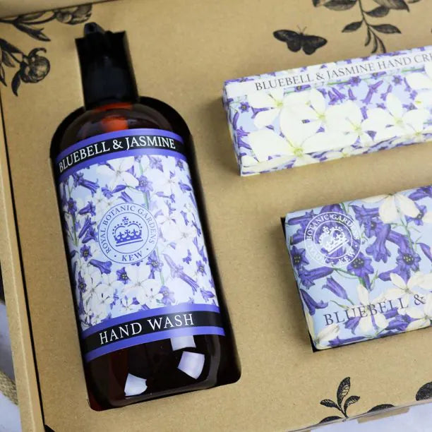 Kew Gardens Bluebell &  Jasmine Essential Hand Care Gift Box