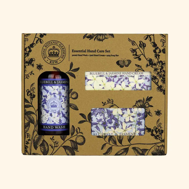 Kew Gardens Bluebell &  Jasmine Essential Hand Care Gift Box