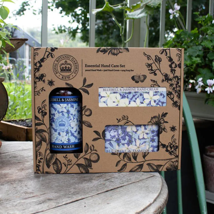 Kew Gardens Bluebell &  Jasmine Essential Hand Care Gift Box