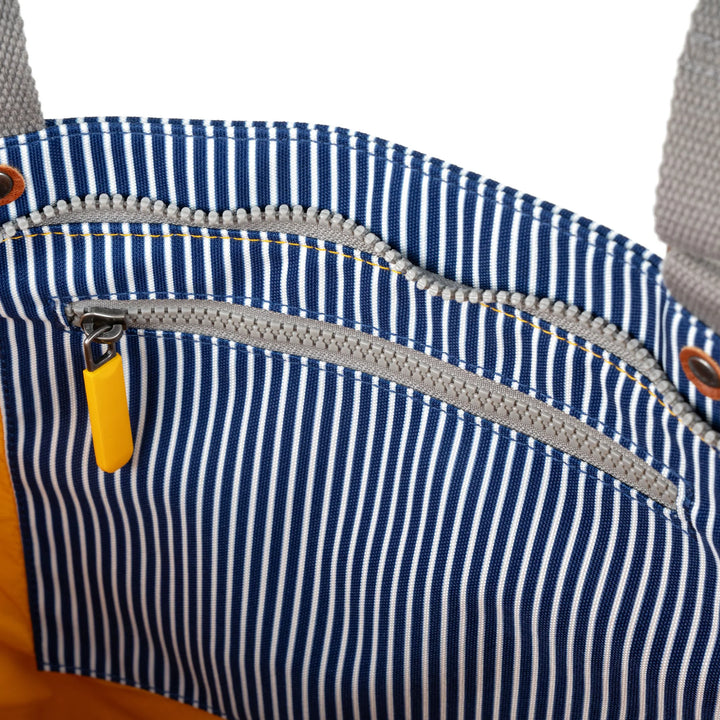 Trafalgar Tote B Hickory Stripe Recycled Cavas Tote- Medium