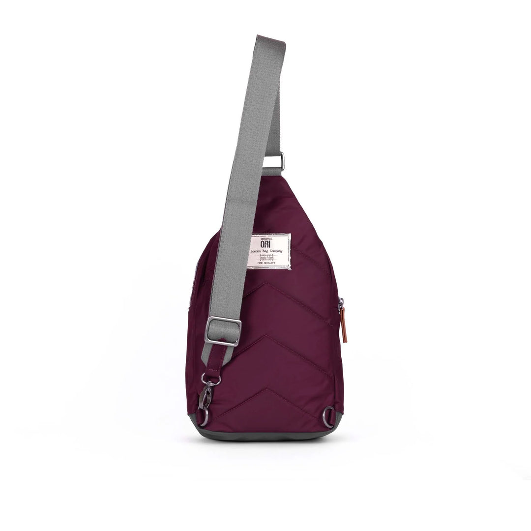 Willesdon B Plum Recycled Nylon Crossbody Bag- Large