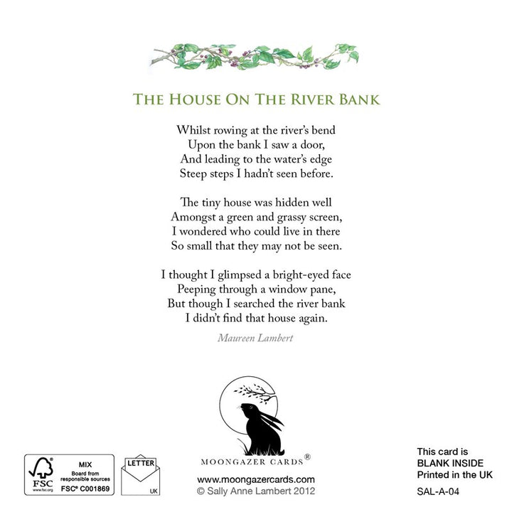 The House on The River Bank Greeting Card