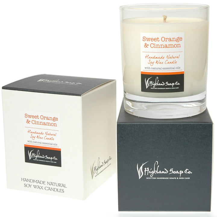 Sweet Orange & Cinnamon Natural Soy Wax Candle