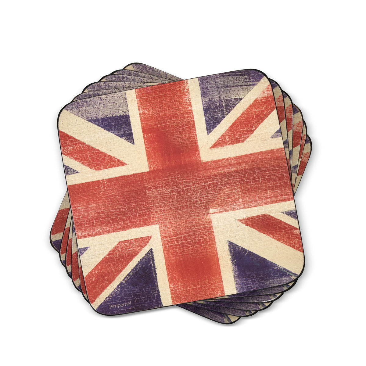 Spode Union Jack Coasters Set of 6 The Bee s Knees British Imports