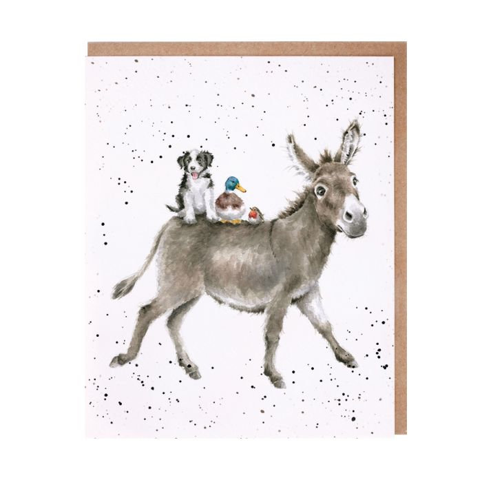 'Donkey Ride' Greetings Card