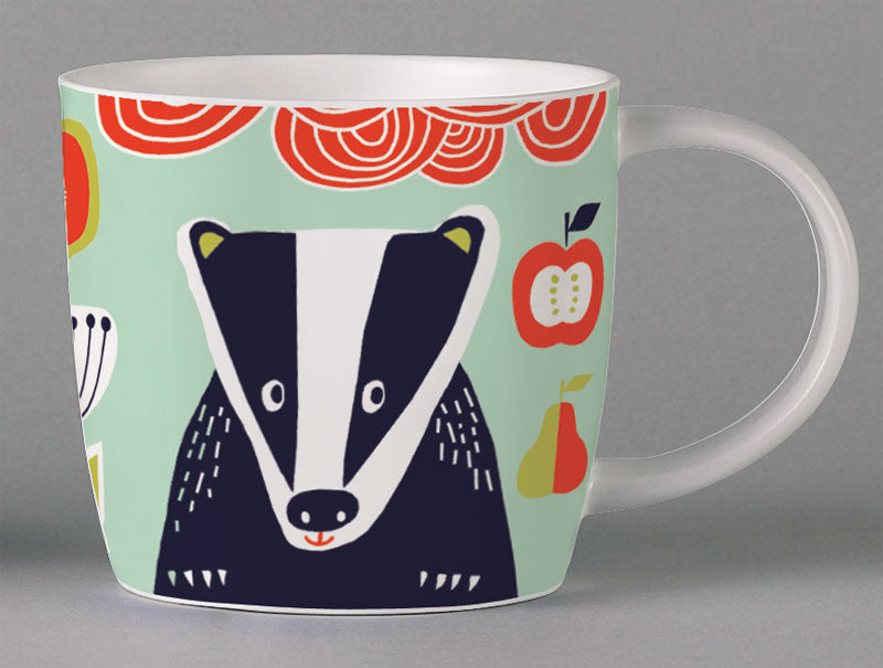 Folkland Badger Mug - Blue