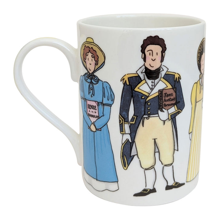 Jane Austen Characters Mug Boxed