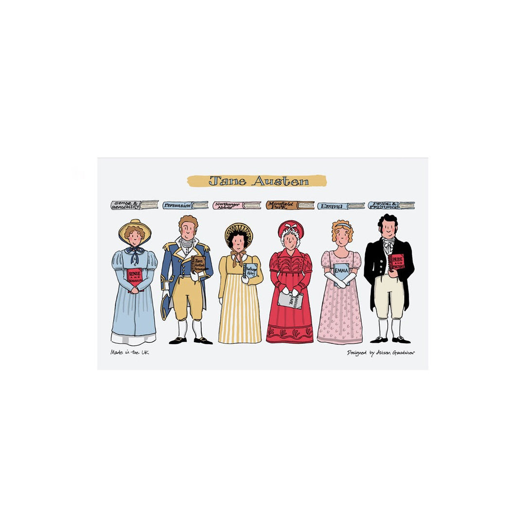 Jane Austen Tea Towel