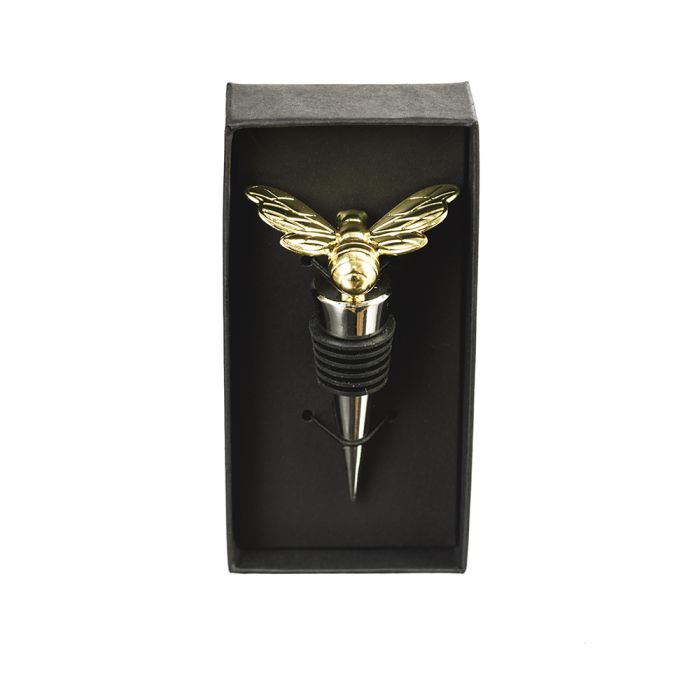 Gold Bee Bottle Stopper