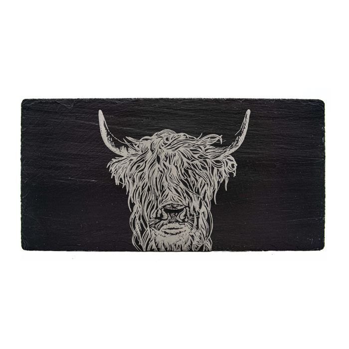 Highland Cow Slate Table Runner