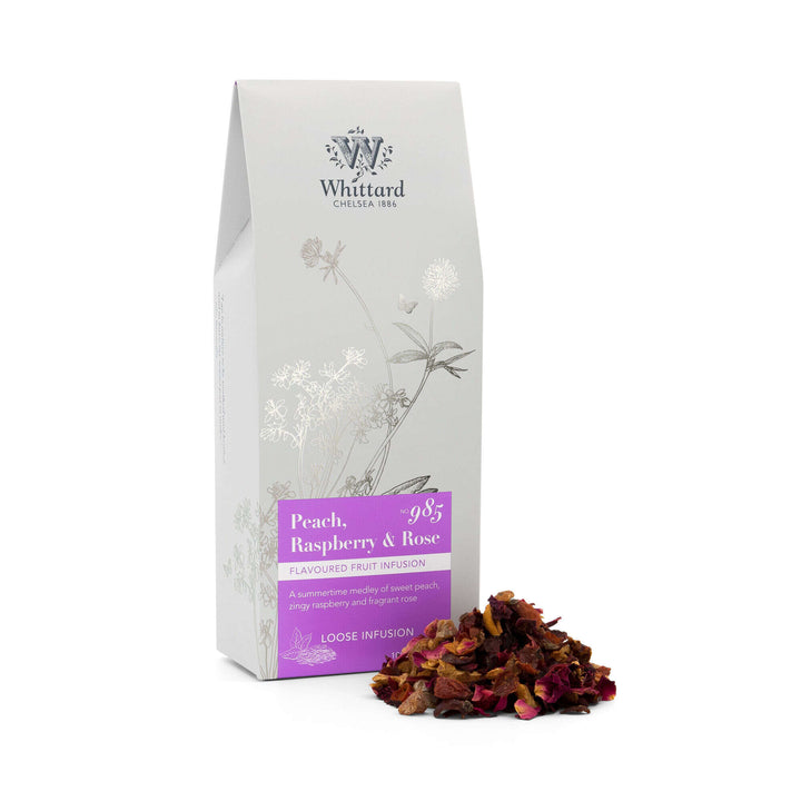 Whittard Peach, Raspberry and Rose Loose Tea Pouch