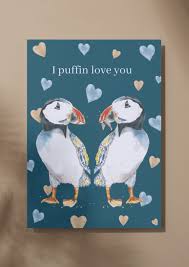 Puffin Love You Eco-Card