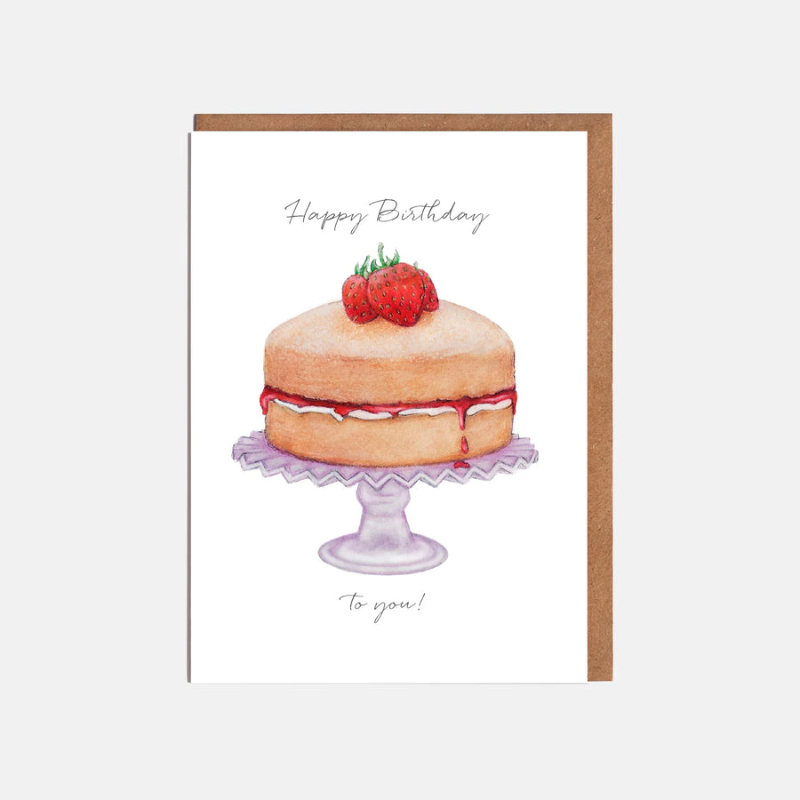 Victoria Sponge Happy Birthday to You! Card