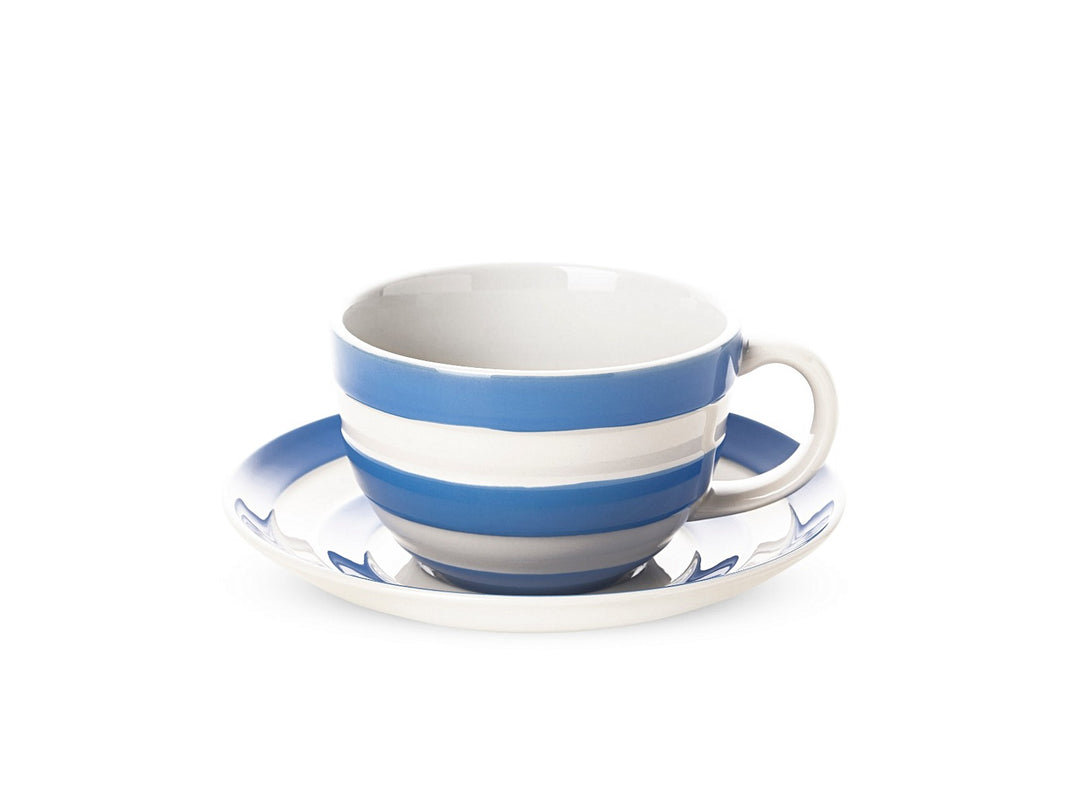 Cornishware Breakfast Cup & Saucer