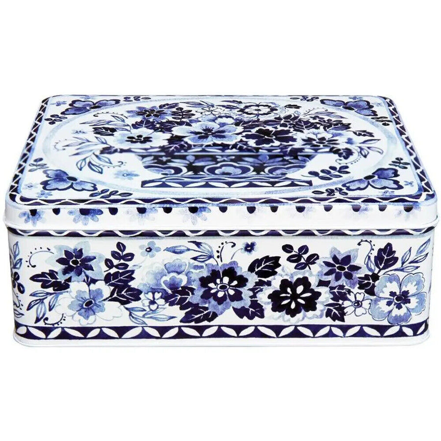 Claire Winteringham Blue & White Deep Rectangular Tin