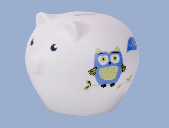 Bone china piggy bank by Repeat Repeat.