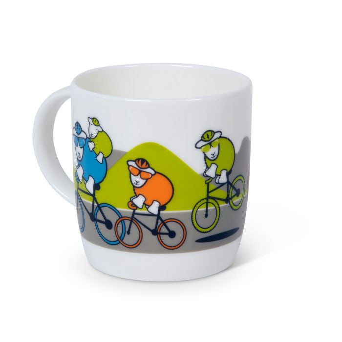 herdy cycling mug. Made in England.