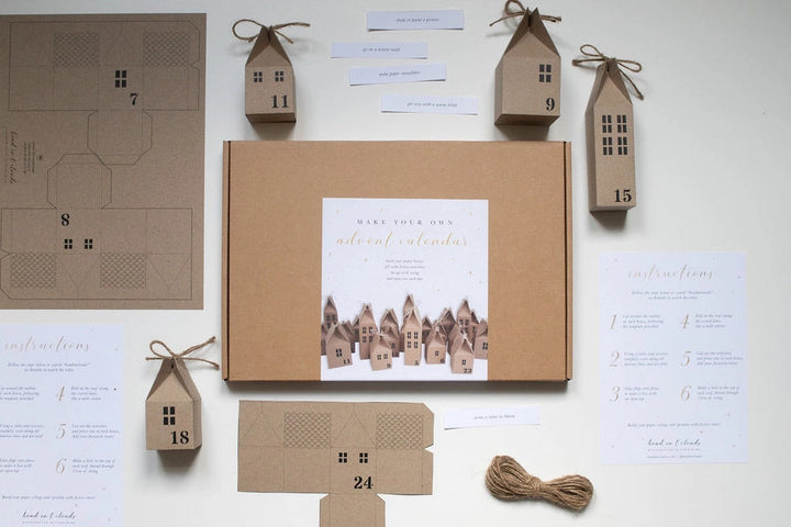 DIY Advent Calendar Houses Kit by Head in T' Clouds.