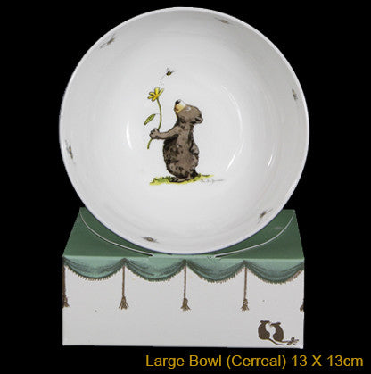 Bee Mine bone china bowl by artist Anita Jeram.