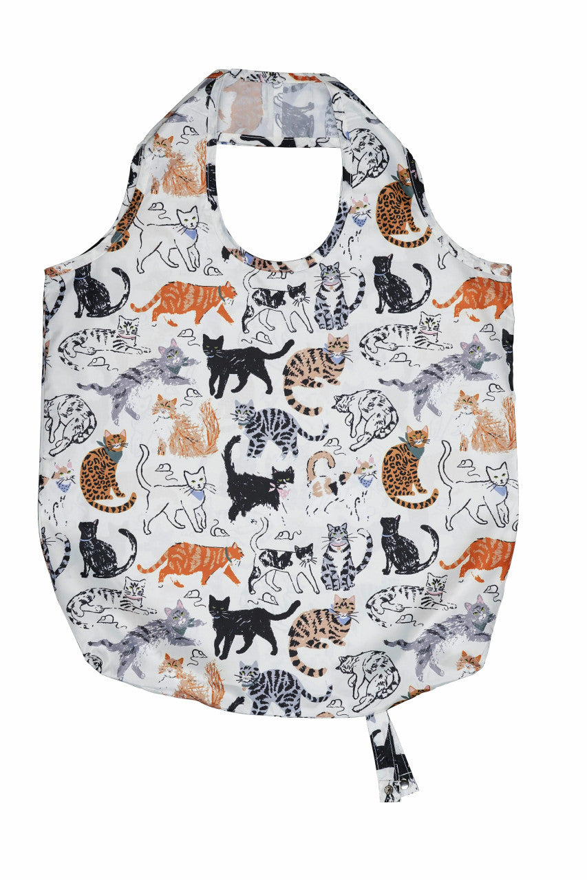 Feline Friends packable bag by Ulster Weavers 