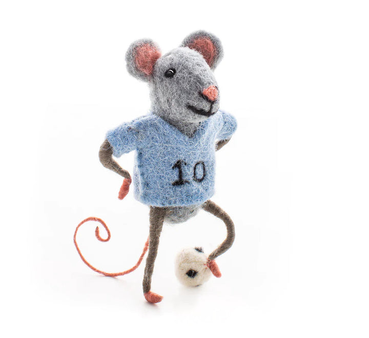 Blue Footballer Mouse