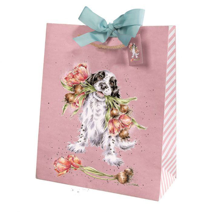 'Blooming with Love' Dog Large Gift Bag by Wrendale Designs