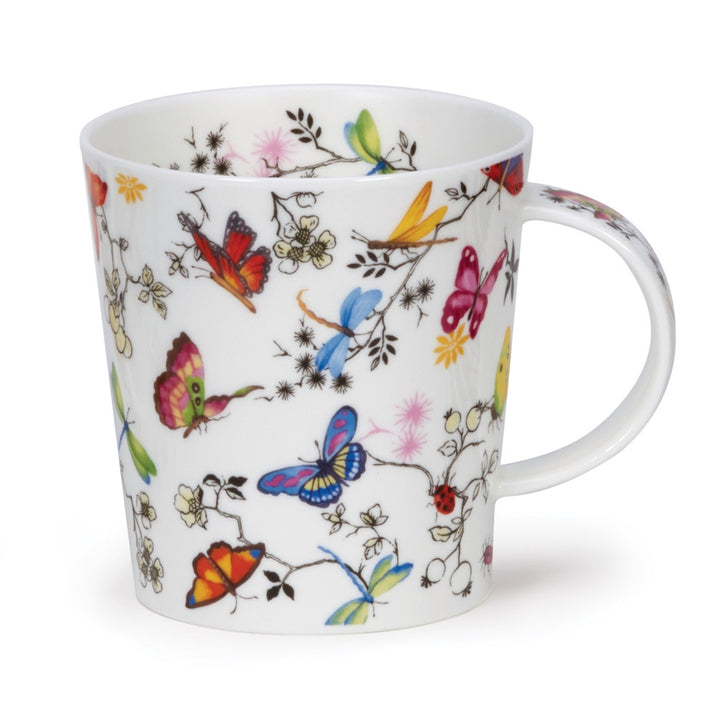 Dunoon Lomond Paradise Butterflies bone china mug.