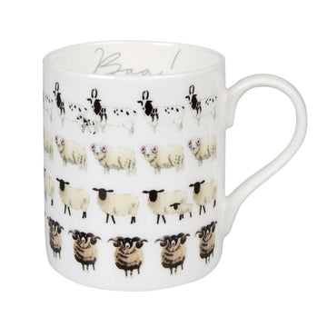 Sophie Allport bone china Sheep Baa! mug boxed. Image