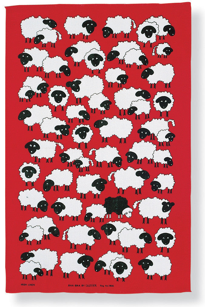 Baa-Baa 100% Ulster Weavers Linen Tea towel.