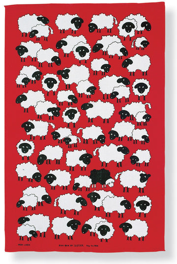 Baa-Baa 100% Ulster Weavers Linen Tea towel. Image