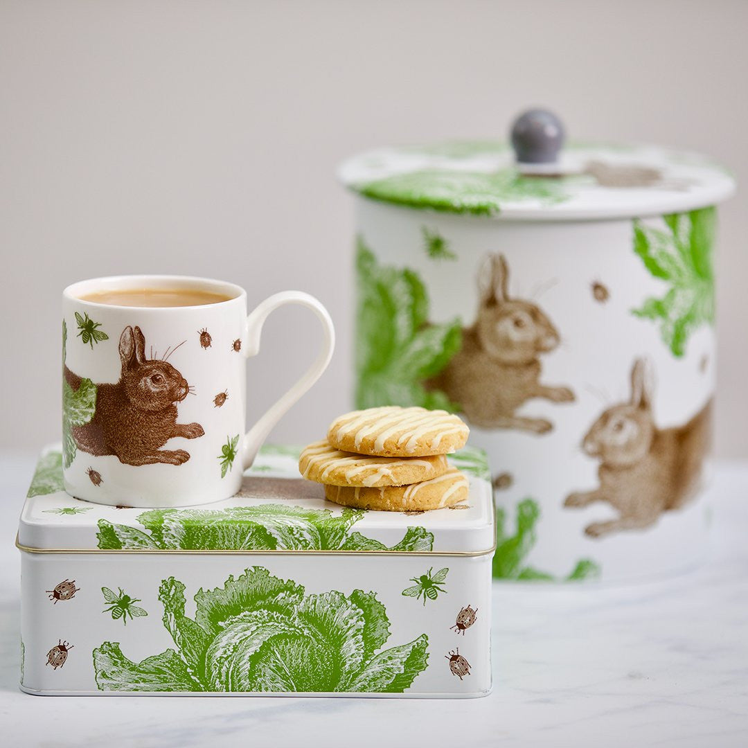 Rabbit & Cabbage Bone China Mug from Thornback & Peel