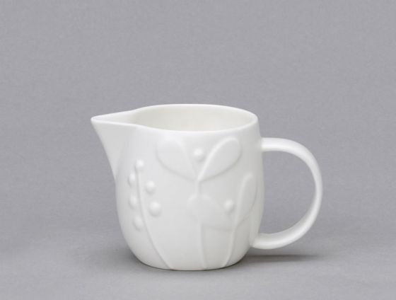 Repeat Repeat handmade bone china Plum Seedling Small Jug. Made in England.