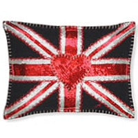 Glam Rock Union Jack Small Cushion from Jan Constantine