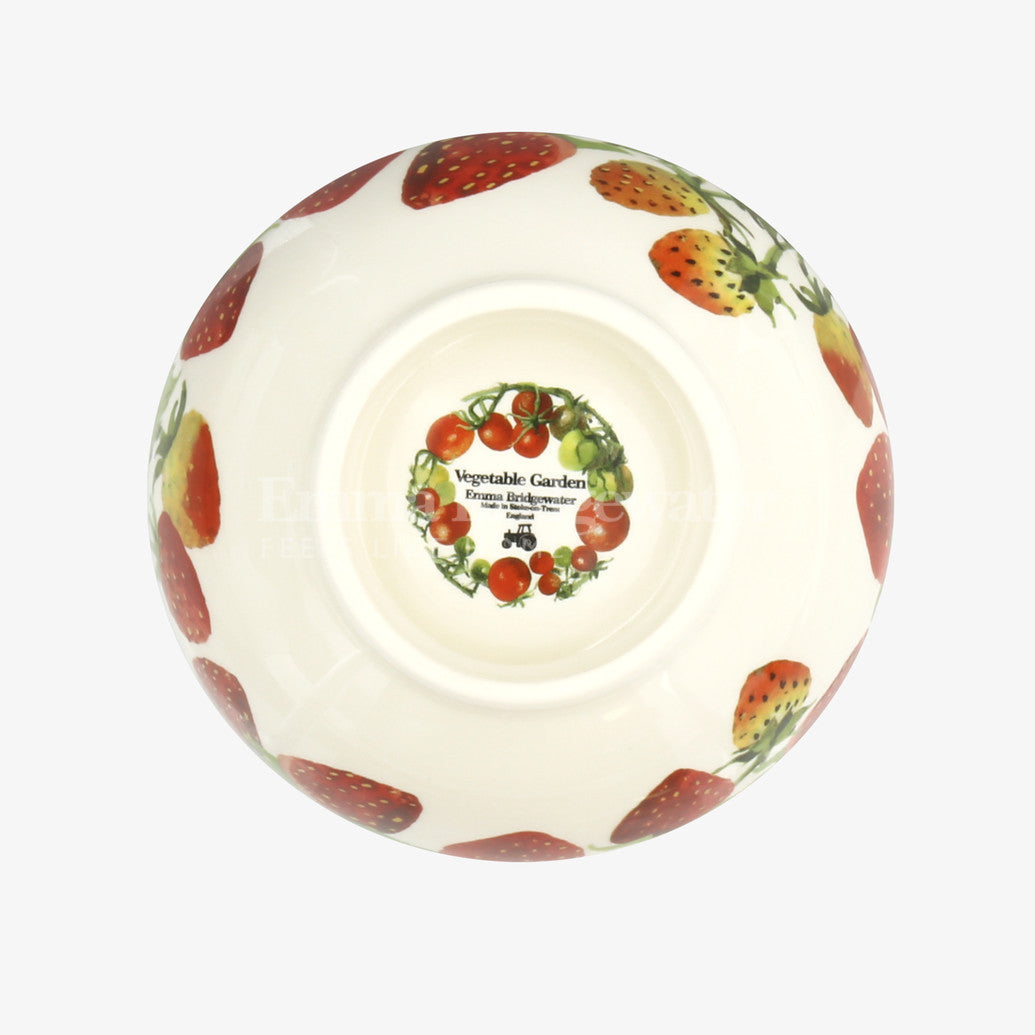 Emma Bridgewater Vegetable Garden Strawberries French bowl. Handmade in England.