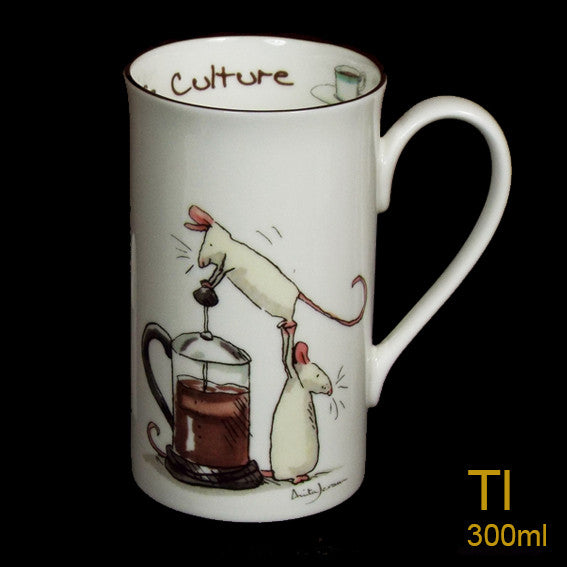 Cafe Culture Tall mug by Anita Jeram.