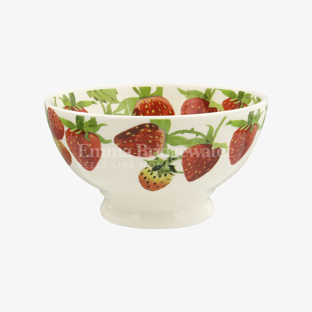 Emma Bridgewater Vegetable Garden Strawberries French bowl. Handmade in England.