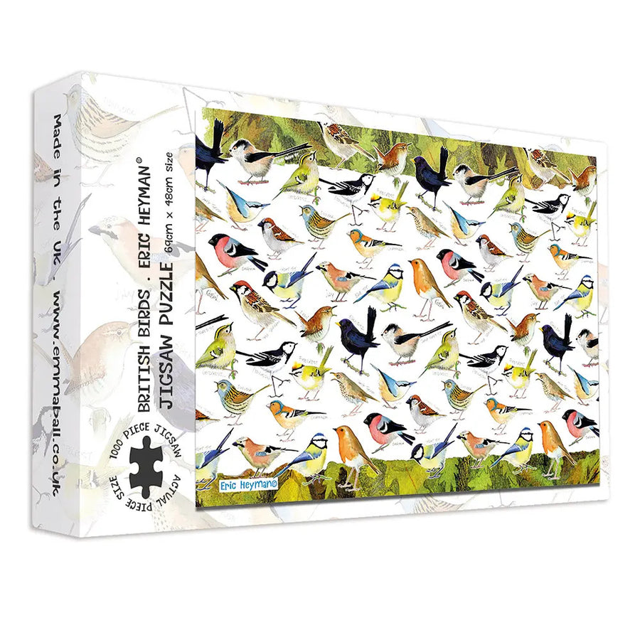 British Birds 1000 piece puzzle by Emma Ball.