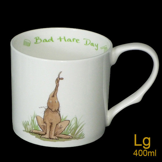 Bad Hare Day mug by artist Anita Jeram.