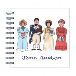 Jane Austen Wire Bound Mini Notebook by Alison Gardiner.